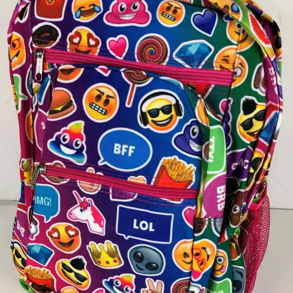 Emoji Print Kids Backpack